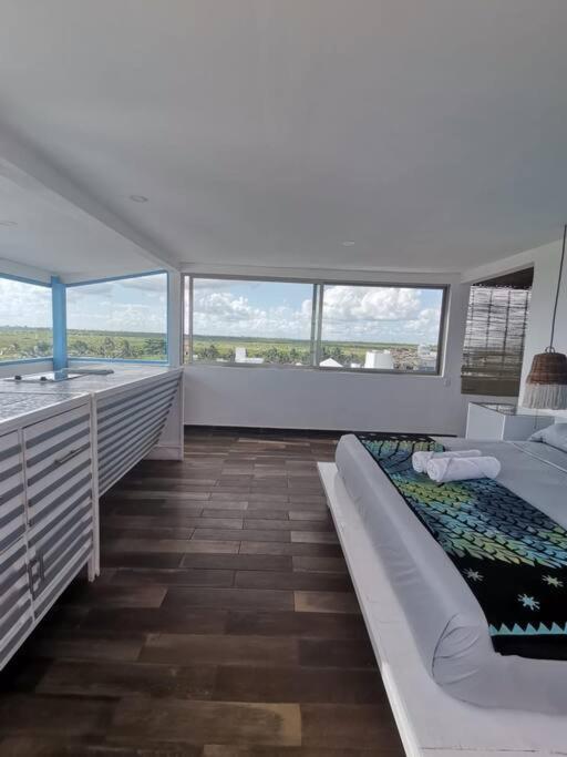 Bonita Habitacion Con Pequena Piscina A Aire Libre Пуэрто-Морелос Экстерьер фото